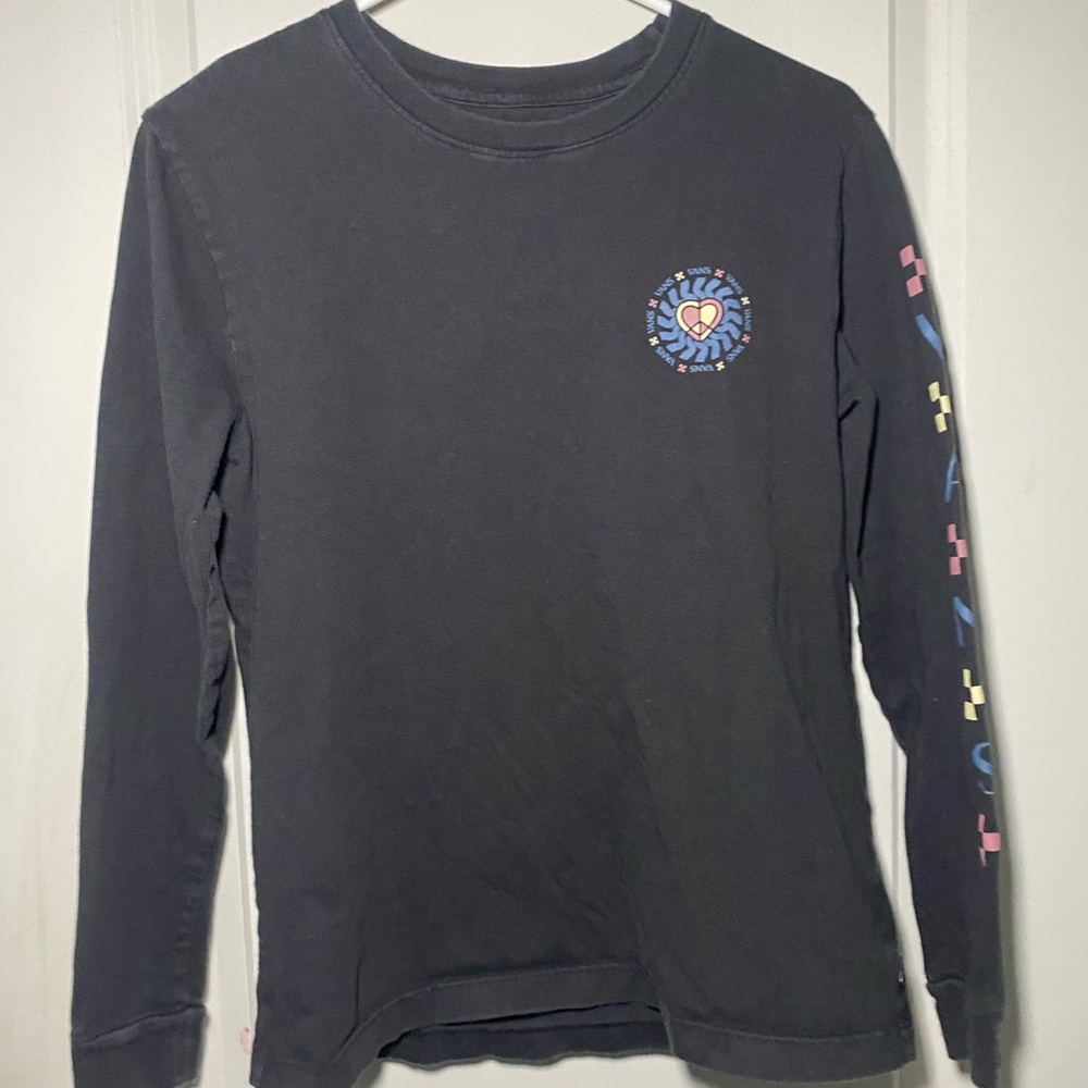 Vans Black Long Sleeve Tees